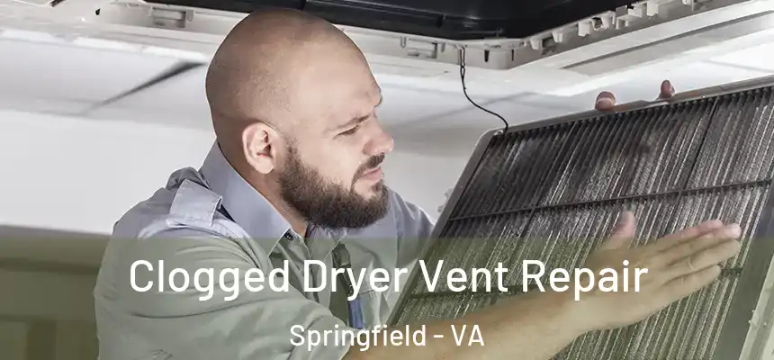  Clogged Dryer Vent Repair Springfield - VA