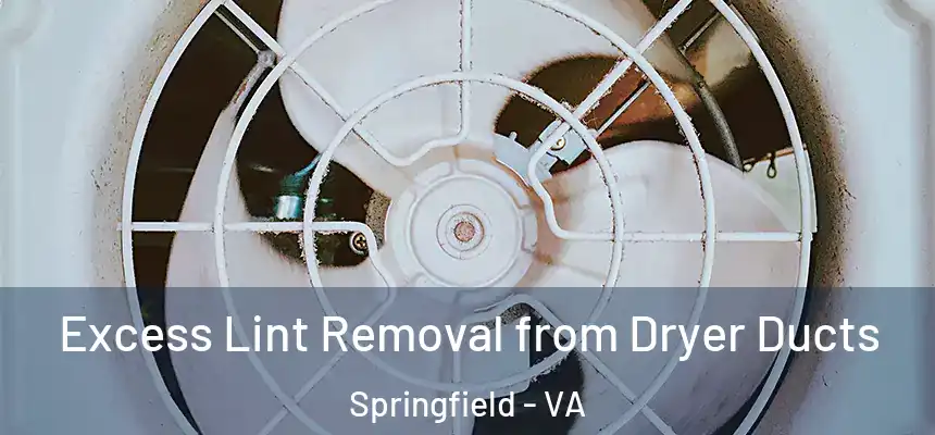 Excess Lint Removal from Dryer Ducts Springfield - VA